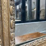 Gilded mirror in wood and stucco, 19th century, 60x88cm