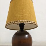 Vintage wooden bedside lamp