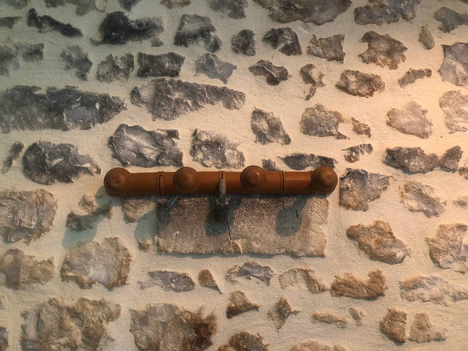 Antique wooden coat hook