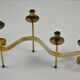 Set of Brass “Swirl” and “Spiral” Candle Holders by Gunnar Ander for Ystad-Metall, Sweden, 1960s