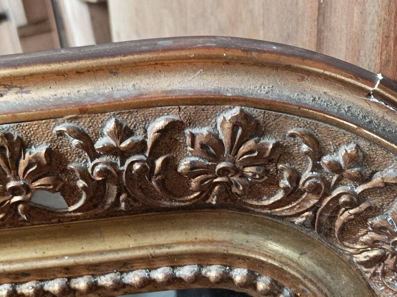 Mirror in wood 104x74cm