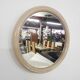 Miroir rond en plastique beige, Pays-Bas années 1960