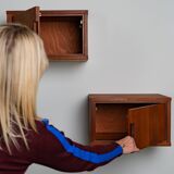 Set of 2 vintage floating nightstands