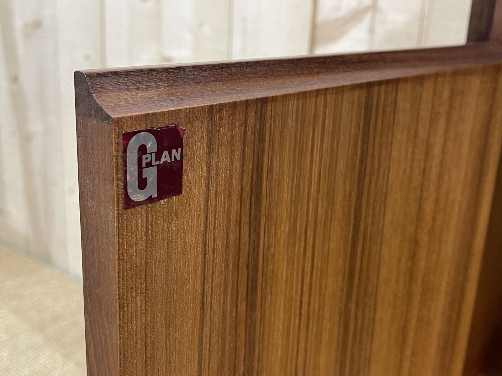 English library of the G-Plan brand of the 70s in teak