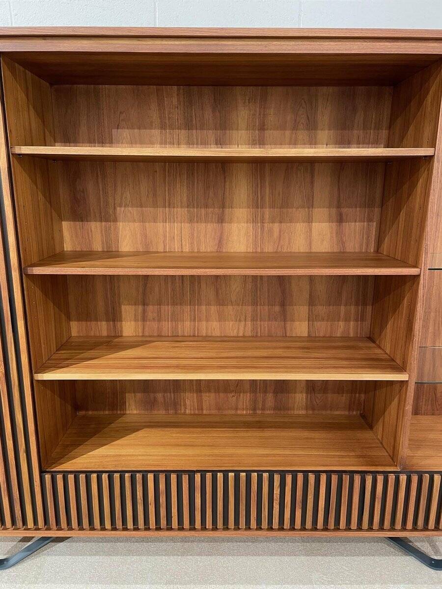 Wooden and Metal Bookcase