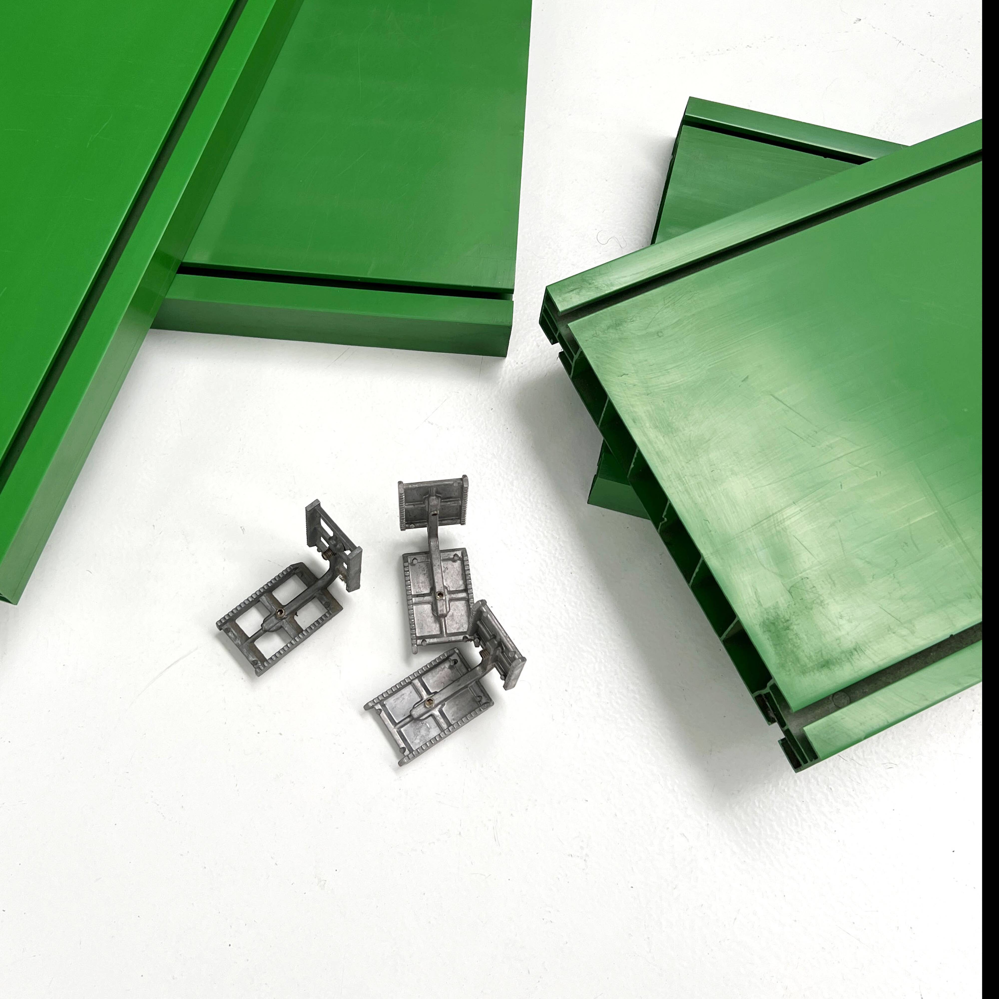 Modular shelf "Dodona 300" green by Ernesto Gismondi for Artemide, 19