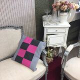 Louis XVI style wooden living room, nineteenth century, consisting of 5 elements completely renovated