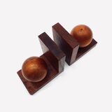 Wooden bookends
