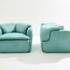 Pair of Confidential armchairs by Alberto Rosselli for Saporiti 1970