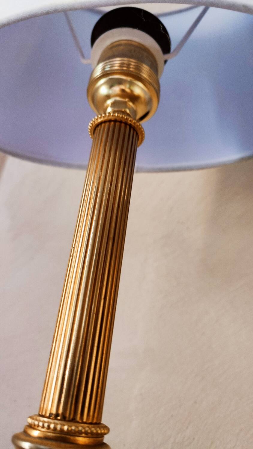 Paire de lampes classiques en bronze