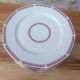 Art Deco dessert plates in pink Limoges porcelain