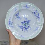 9 Antique KG Lunéville Plates, Regence Model