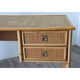 Bureau vintage Dal Vera en bambou et osier 1970