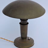 Art Deco bauhaus copper mushroom lamp