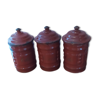 Set of 3 LT iron boxes deposited