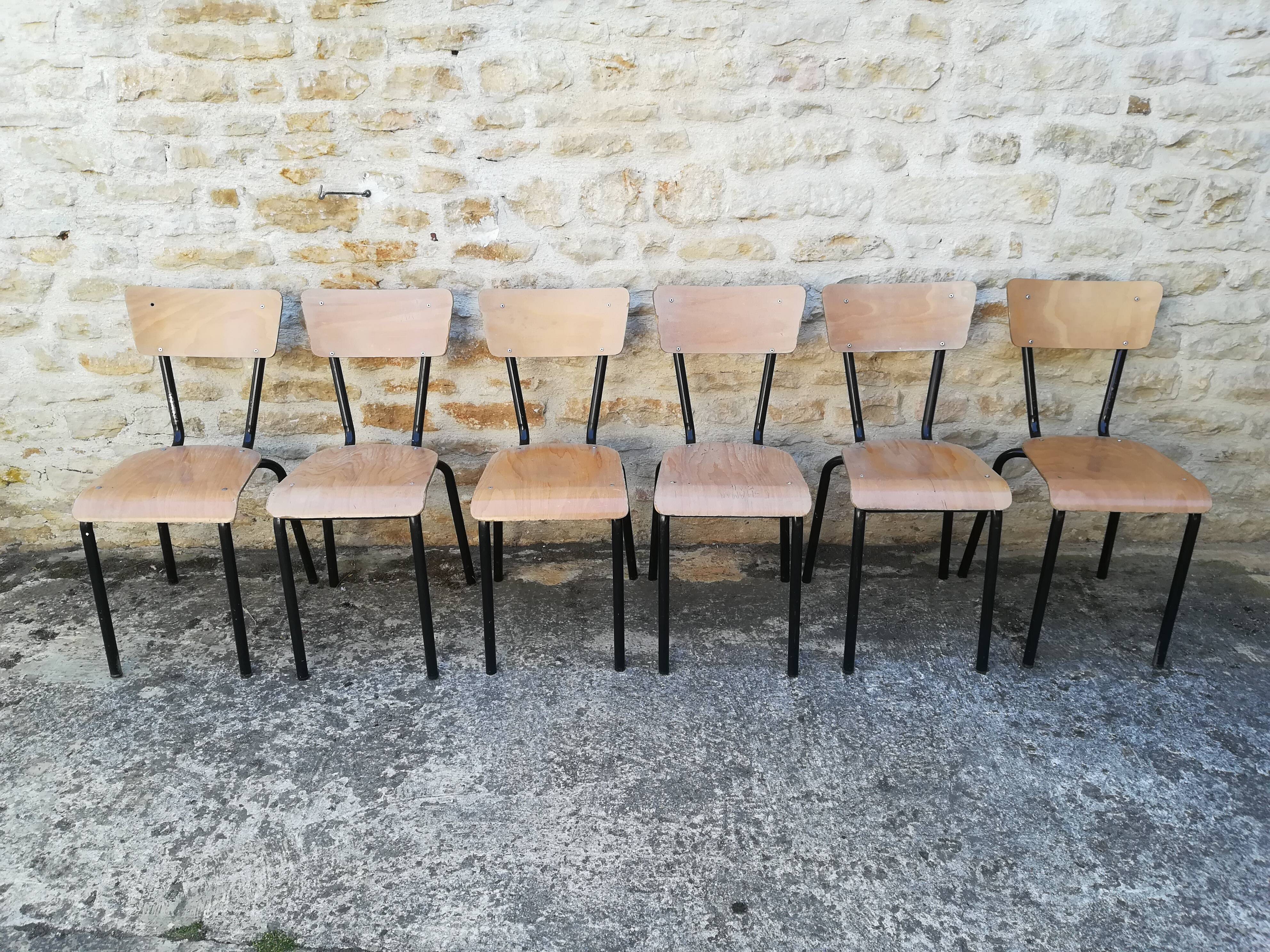 Vintage school chairs