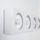 Set of 4 wall lights 2091 by Guy Bertrand for Disderot, circa 1965.