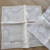 Mouchoirs broderie ajourée