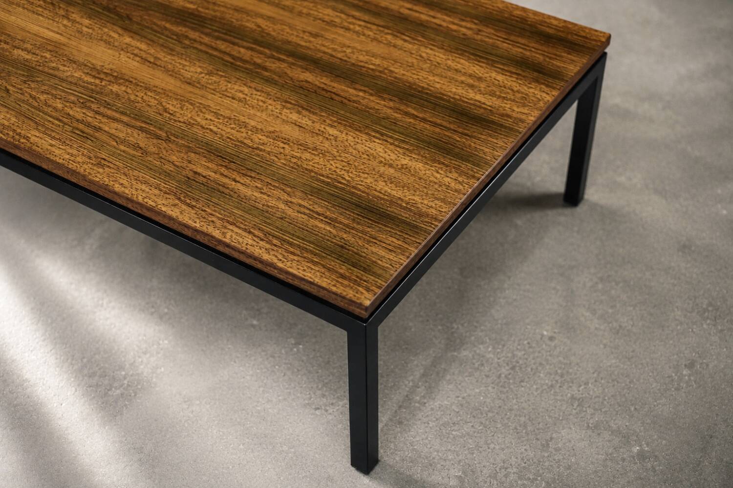 Vintage Low Mid-Century Modern Teak Coffee Table, Denmark, 1970s