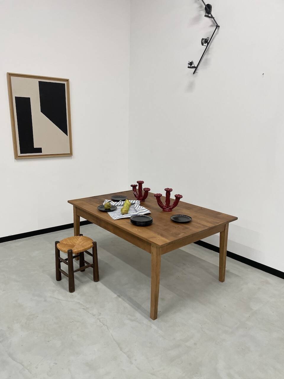 Pine farmhouse table 160 x 110 cm