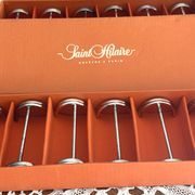 12 silver-plated knife rests Saint Hilaire Arceaux model in a box