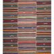Vintage Turkish kilim handwoven 226x326 cm