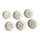 Set of 6 flat plates Badonviller in semi-porcelain – Flora design