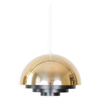Danish vintage pendant lamp Milieu by Jo Hammerborg, Fog og Morup, 1970