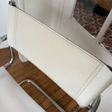 Chrome and leather chair