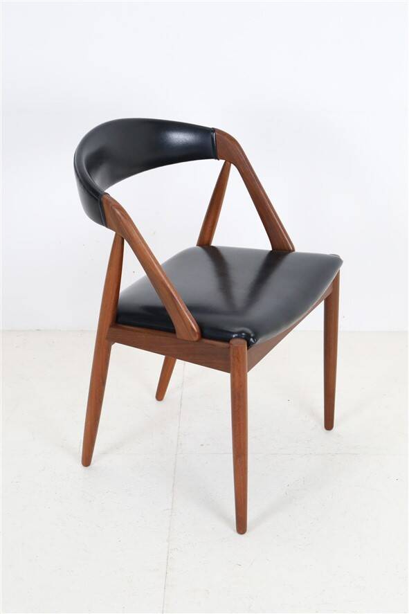 Schou Andersen Møbelfabrik / Kai Kristiansen Type 31 chair / teak / skai / Mid Century Danish Modern Design / 1950s / 1960s
