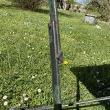 Antique black metal folding table – good quality