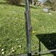 Antique black metal folding table – good quality