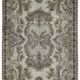 Overdyed Wool Vintage Handmade Carved Rug 168 cm x 287 cm