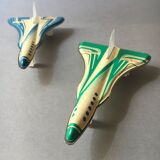 Lot of 3 “Aeroflot” CCCP Soviet toy tin planes with original box