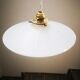 Old suspension lampshade opaline white walkman Art Deco 1930 Ø 25.5 cm n°3