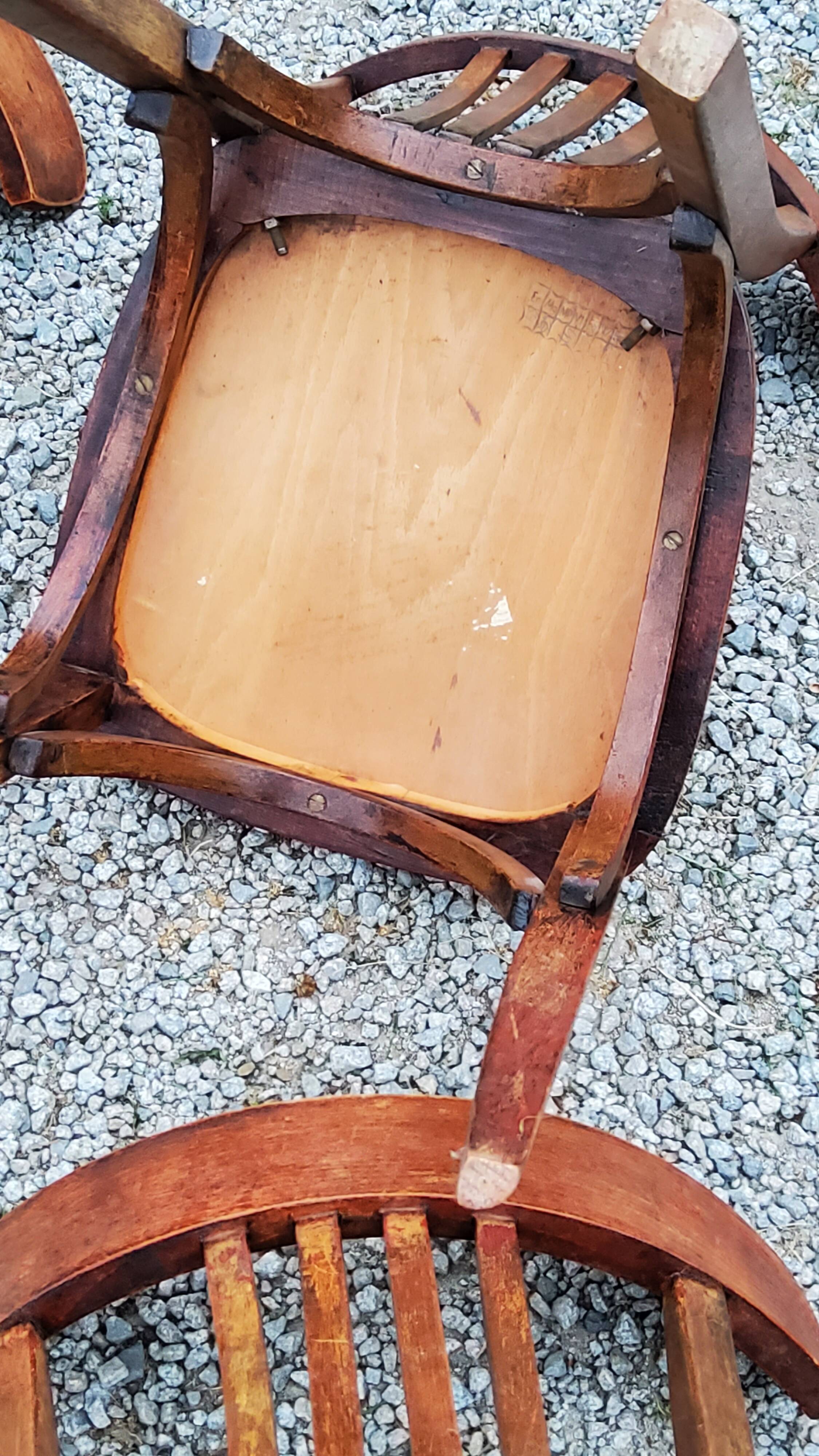 Set of 5 Stella bistro chairs from the 50s