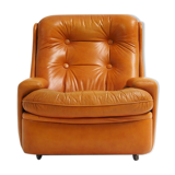 Fauteuil en cuir funky par Michel Cadestin pour Airborne