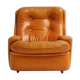 Funky leather lounge chair by Michel Cadestin for Airborne