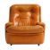 Funky leather lounge chair by Michel Cadestin for Airborne
