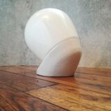 Ovoid wall lamp in earthenware and glass ø20