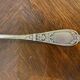 Porridge spoon silver plated goldwork felix freres floral decoration
