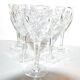 Series of 6 Chantilly wine glasses in Saint-Louis crystal signed