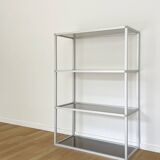 Aluminum and glass shelf