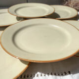 6 Flat plates in beige sandstone Tulowice Poland 1970