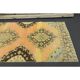 1970s Vintage Turkish Hand-Knotted Wool Cotton Orange Runner Rug 92x390