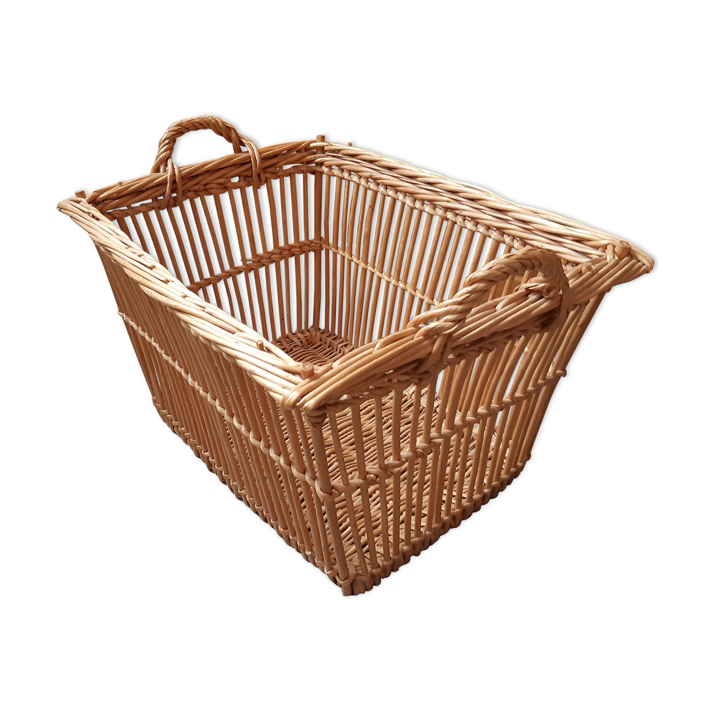 Old rattan basket
