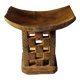 African carved wooden stool