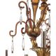 Imperial Venetian Modern Brown "Ca' Rezzonico" With Curls Murano Glass Chan