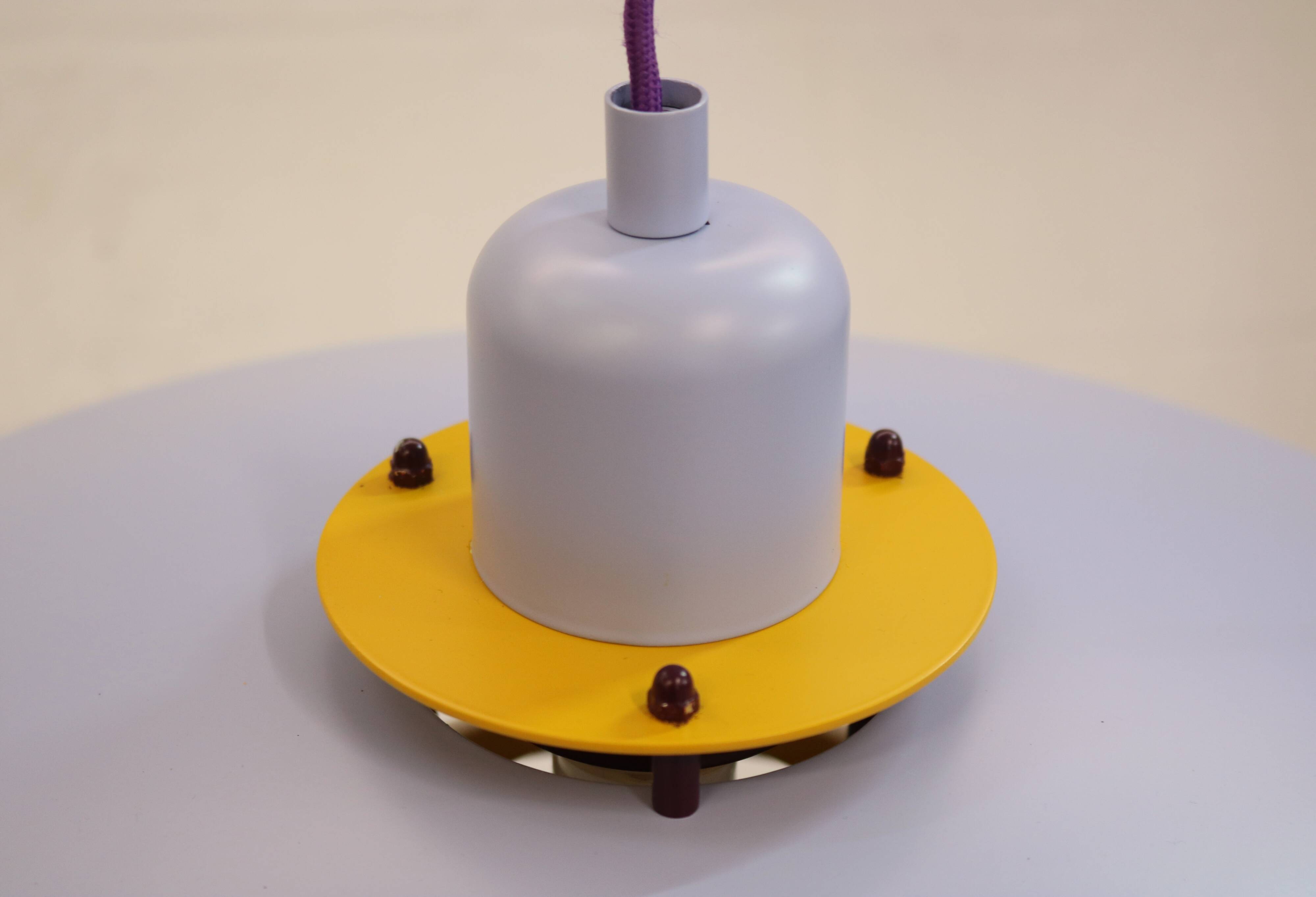 Colorful Danish Pendant Lamp by Belid – 1980s