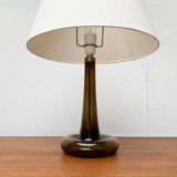 Vintage Danish table lamp model Fleur in glass by Michael Bang for Holmegaard, 1970s.